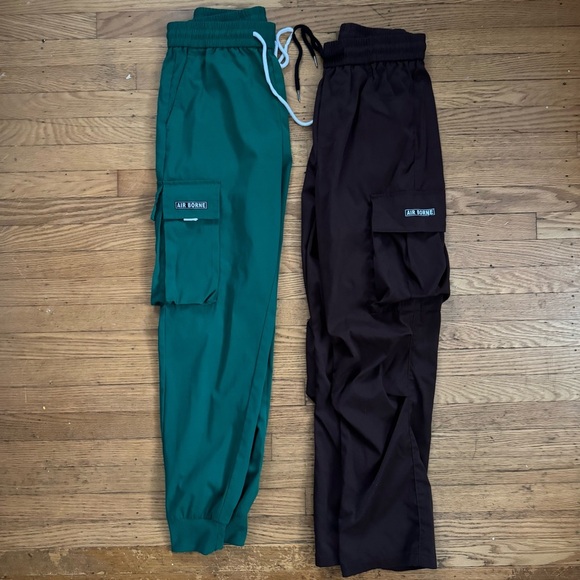 SHEIN Other - 2 Pair of Men's Cargo Pants Green and Black size S
